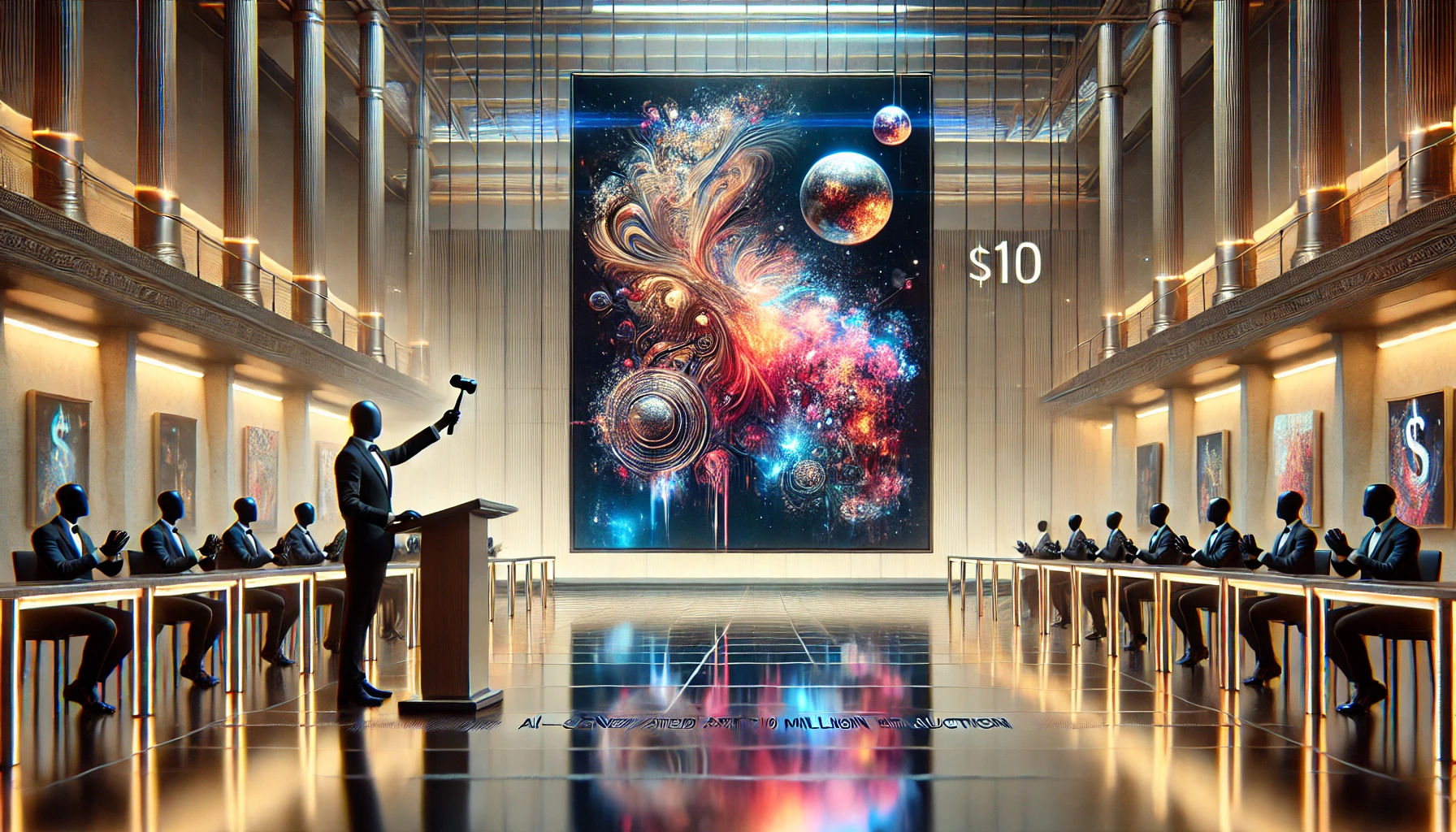 الفن المُنتَج بواسطة الذكاء الاصطناعي يُباع مقابل 10 ملايين دولار في المزاد: حقبة جديدة في الفن والتكنولوجيا